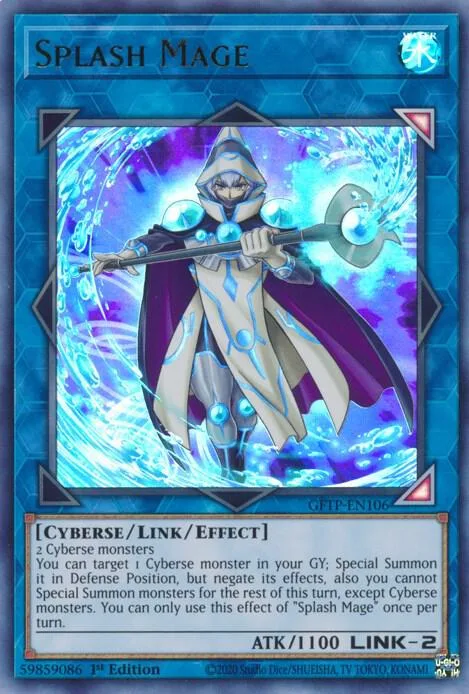 Splash Mage GFTP-EN106 Yu-Gi-Oh card from Ghosts From the Past
