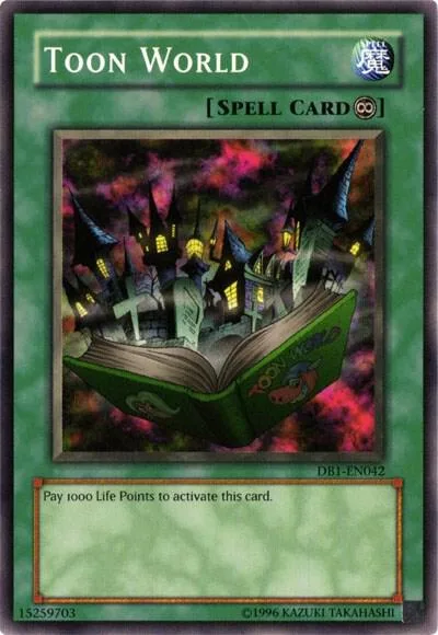Toon World DB1-EN042 Yu-Gi-Oh card from Dark Beginning 1