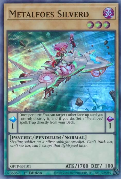 Metalfoes Silverd GFTP-EN101 Yu-Gi-Oh card from Ghosts From the Past