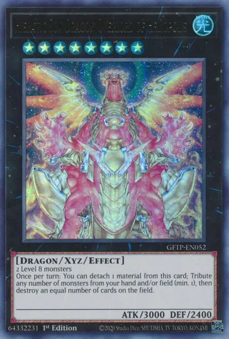 Hieratic Sun Dragon Overlord of Heliopolis GFTP-EN052 Yu-Gi-Oh card from Ghosts From the Past
