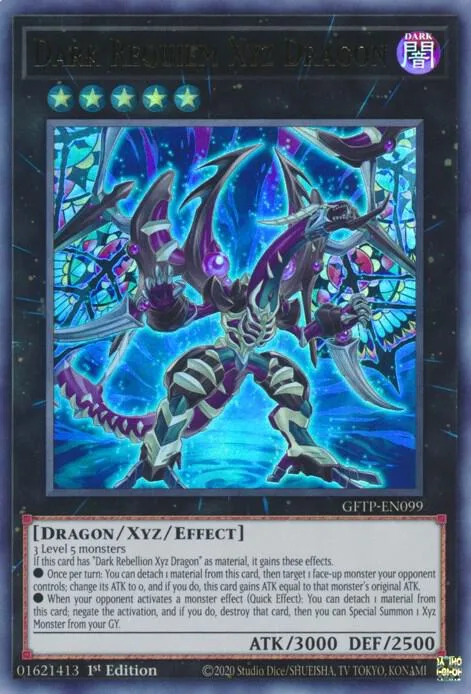 Dark Requiem Xyz Dragon GFTP-EN099 Yu-Gi-Oh card from Ghosts From the Past