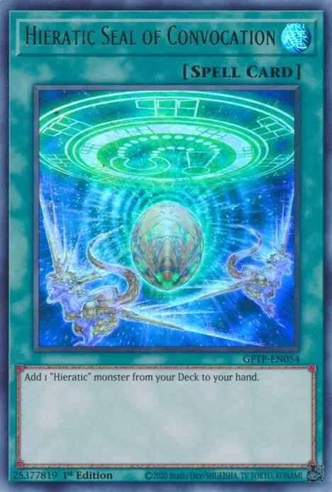 Hieratic Seal of Convocation GFTP-EN054 Yu-Gi-Oh card from Ghosts From the Past