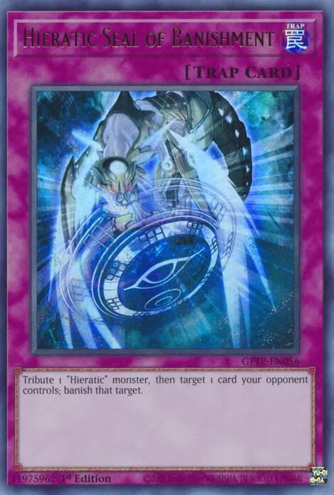 Hieratic Seal of Banishment GFTP-EN056 Yu-Gi-Oh card from Ghosts From the Past