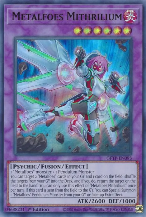 Metalfoes Mithrilium GFTP-EN095 Yu-Gi-Oh card from Ghosts From the Past