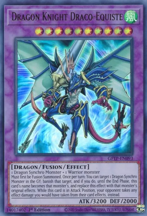 Dragon Knight Draco-Equiste GFTP-EN093 Yu-Gi-Oh card from Ghosts From the Past