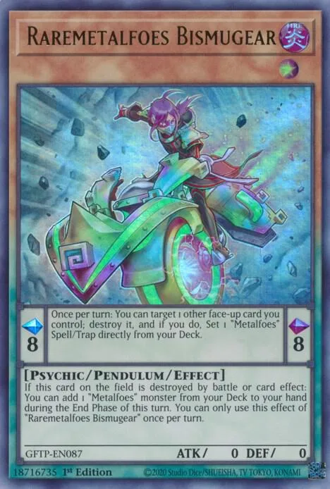 Raremetalfoes Bismugear GFTP-EN087 Yu-Gi-Oh card from Ghosts From the Past