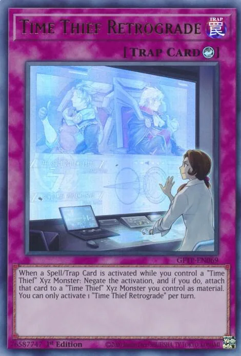 Time Thief Retrograde GFTP-EN069 Yu-Gi-Oh card from Ghosts From the Past
