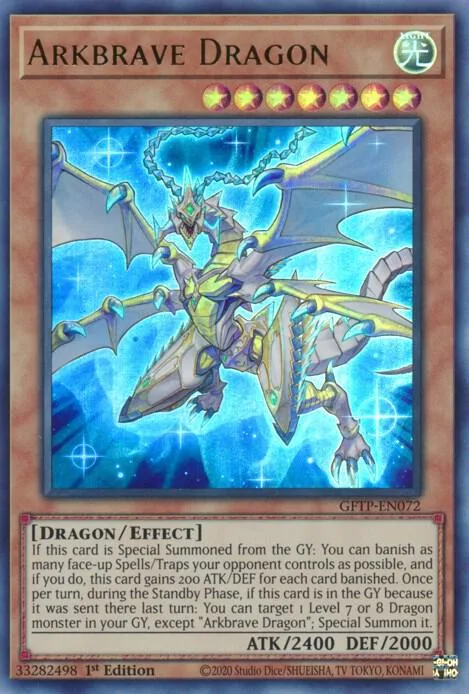 Arkbrave Dragon GFTP-EN072 Yu-Gi-Oh card from Ghosts From the Past