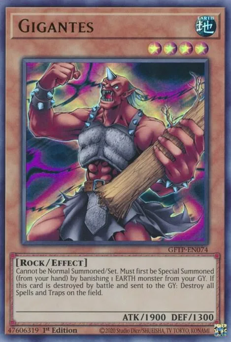 Gigantes GFTP-EN074 Yu-Gi-Oh card from Ghosts From the Past