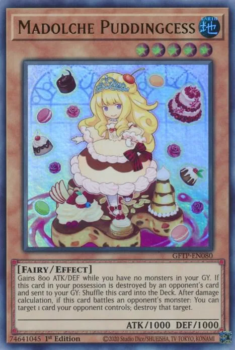Madolche Puddingcess GFTP-EN080 Yu-Gi-Oh card from Ghosts From the Past