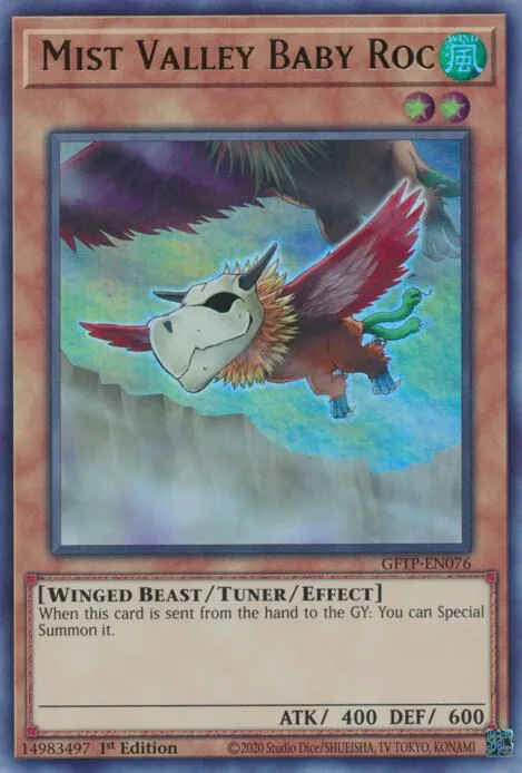 Mist Valley Baby Roc GFTP-EN076 Yu-Gi-Oh card from Ghosts From the Past