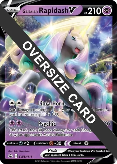 Galarian Rapidash V #SWSH111 Holofoil Pokémon card from Jumbo Cards