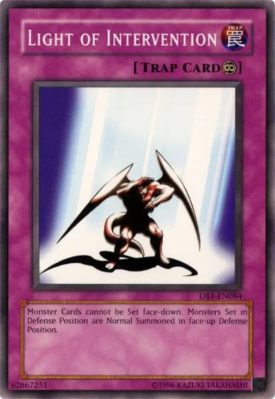 Light of Intervention DB1-EN084 Yu-Gi-Oh card from Dark Beginning 1