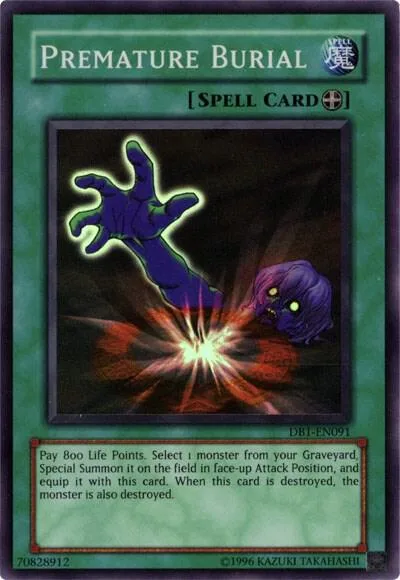 Premature Burial DB1-EN091 Yu-Gi-Oh card from Dark Beginning 1