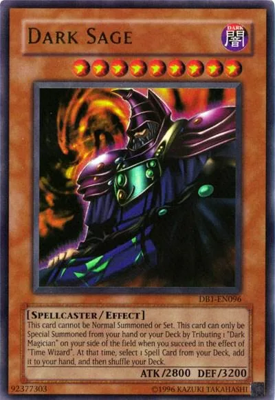 Dark Sage DB1-EN096 Yu-Gi-Oh card from Dark Beginning 1