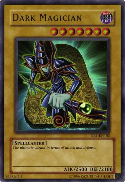Dark Magician DB1-EN102 Yu-Gi-Oh card from Dark Beginning 1