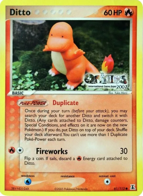 Ditto - 61/113 Origins International Game Expo 2007 #61/113 Pokémon card from Nintendo Promos