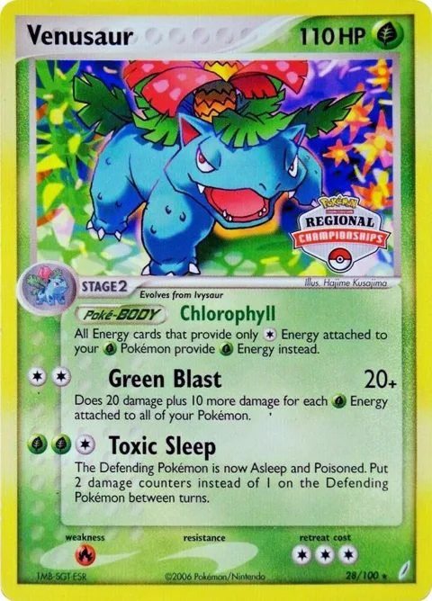 Venusaur - 28/100 Regional Championships #028/100 Pokémon card from League & Championship Cards