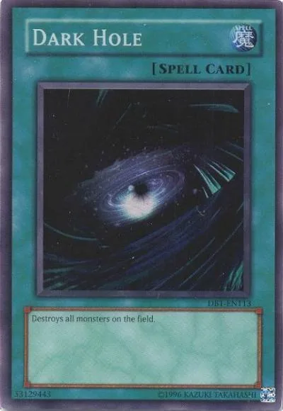 Dark Hole DB1-EN113 Yu-Gi-Oh card from Dark Beginning 1