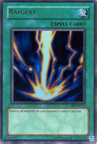 Raigeki DB1-EN114 Yu-Gi-Oh card from Dark Beginning 1