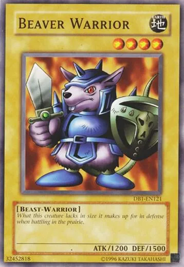 Beaver Warrior DB1-EN121 Yu-Gi-Oh card from Dark Beginning 1