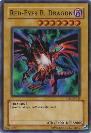 Red-Eyes B. Dragon DB1-EN126 Yu-Gi-Oh card from Dark Beginning 1