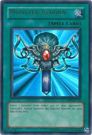 Monster Reborn DB1-EN133 Yu-Gi-Oh card from Dark Beginning 1