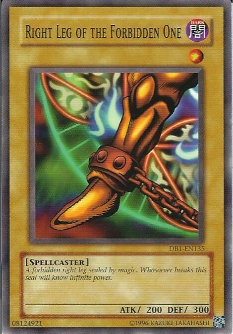 Right Leg of the Forbidden One DB1-EN135 Yu-Gi-Oh card from Dark Beginning 1