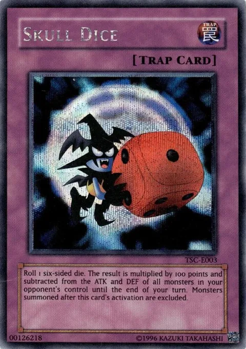 Skull Dice TSC-E003 Yu-Gi-Oh card from Yu-Gi-Oh! Video Game Promotional Cards