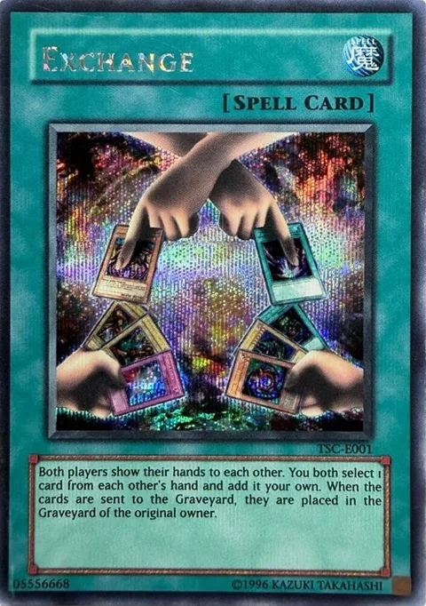 Exchange TSC-E001 Yu-Gi-Oh card from Yu-Gi-Oh! Video Game Promotional Cards