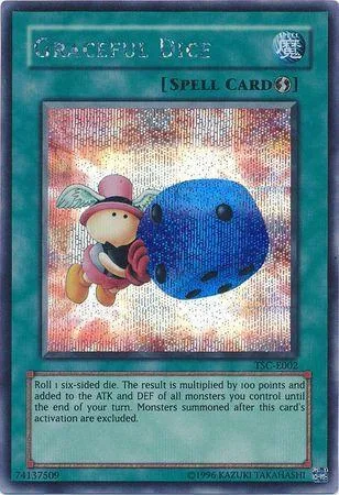 Graceful Dice TSC-E002 Yu-Gi-Oh card from Yu-Gi-Oh! Video Game Promotional Cards