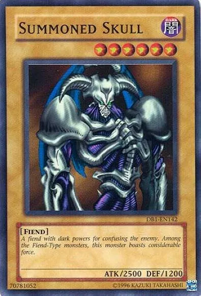 Summoned Skull DB1-EN142 Yu-Gi-Oh card from Dark Beginning 1