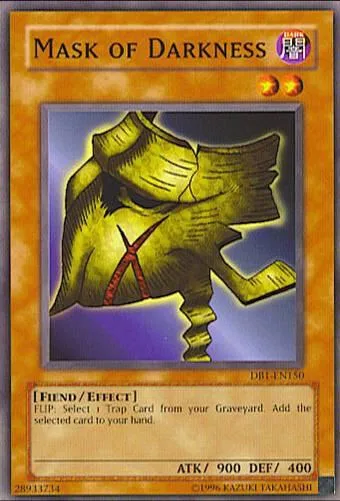 Mask of Darkness DB1-EN150 Yu-Gi-Oh card from Dark Beginning 1