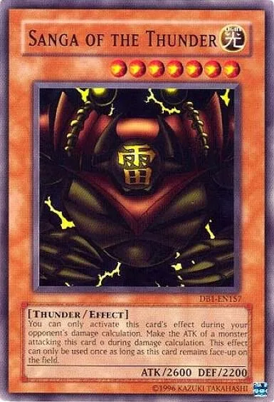 Sanga of the Thunder DB1-EN157 Yu-Gi-Oh card from Dark Beginning 1