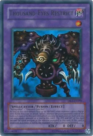 Thousand-Eyes Restrict DB1-EN195 Yu-Gi-Oh card from Dark Beginning 1
