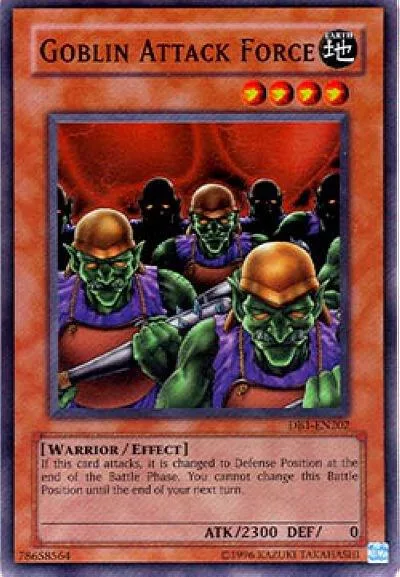 Goblin Attack Force DB1-EN202 Yu-Gi-Oh card from Dark Beginning 1