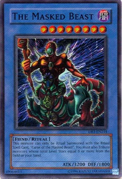 The Masked Beast DB1-EN214 Yu-Gi-Oh card from Dark Beginning 1