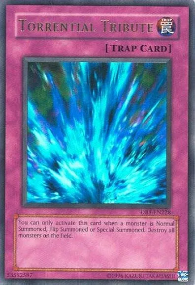 Torrential Tribute DB1-EN228 Yu-Gi-Oh card from Dark Beginning 1