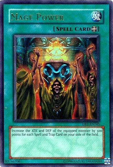 Mage Power DB1-EN245 Yu-Gi-Oh card from Dark Beginning 1