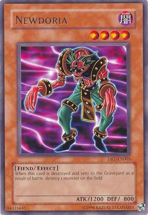 Newdoria DR1-EN005 Yu-Gi-Oh card from Dark Revelation Volume 1