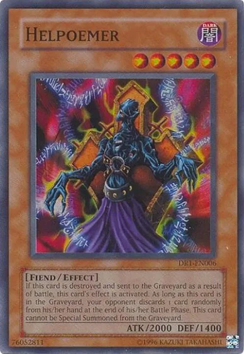 Helpoemer DR1-EN006 Yu-Gi-Oh card from Dark Revelation Volume 1