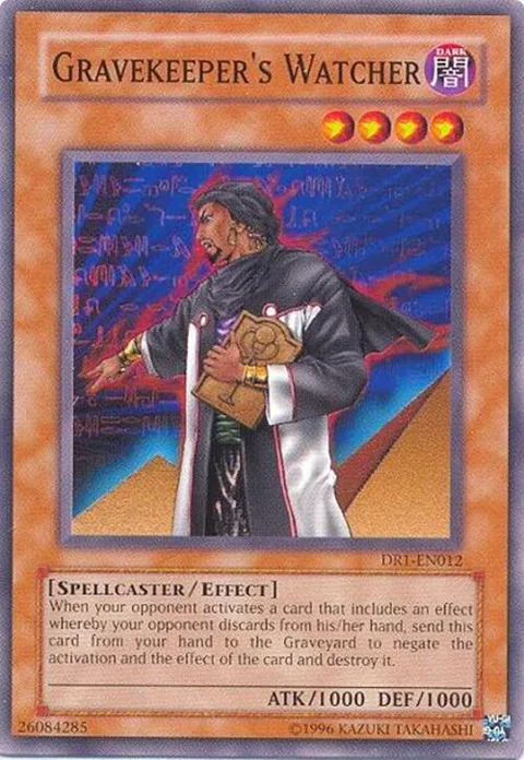 Gravekeeper's Watcher DR1-EN012 Yu-Gi-Oh card from Dark Revelation Volume 1
