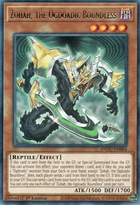 Zohah, the Ogdoadic Boundless ANGU-EN004 Yu-Gi-Oh card from Ancient Guardians