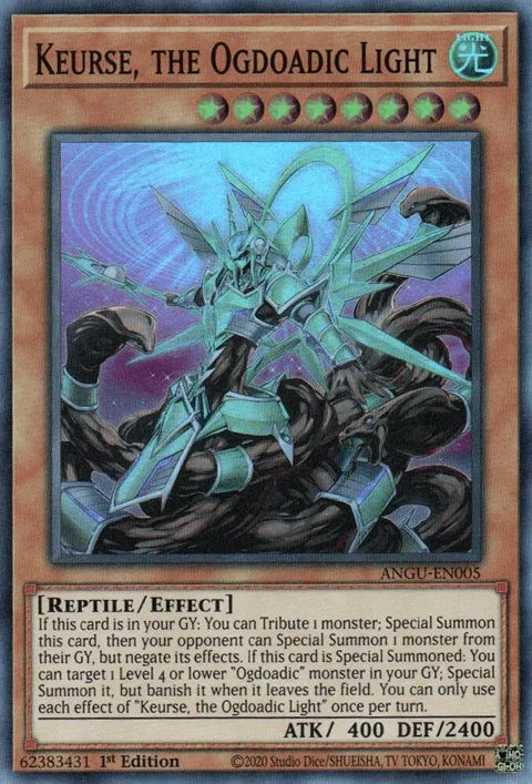 Keurse, the Ogdoadic Light ANGU-EN005 Yu-Gi-Oh card from Ancient Guardians