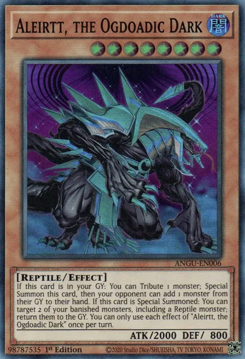 Aleirtt, the Ogdoadic Dark ANGU-EN006 Yu-Gi-Oh card from Ancient Guardians