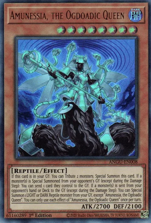 Amunessia, the Ogdoadic Queen ANGU-EN008 Yu-Gi-Oh card from Ancient Guardians