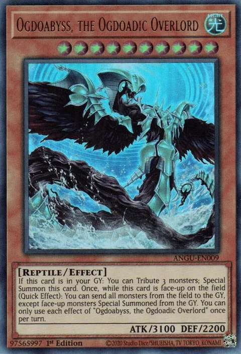 Ogdoabyss, the Ogdoadic Overlord ANGU-EN009 Yu-Gi-Oh card from Ancient Guardians