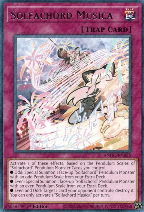 Solfachord Musica ANGU-EN025 Yu-Gi-Oh card from Ancient Guardians