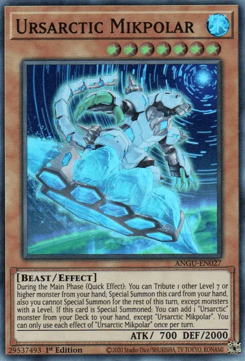 Ursarctic Mikpolar ANGU-EN027 Yu-Gi-Oh card from Ancient Guardians