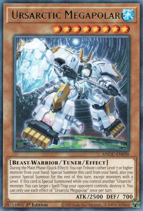 Ursarctic Megapolar ANGU-EN030 Yu-Gi-Oh card from Ancient Guardians